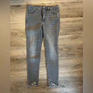Express skinny high rise hyper stretch jeans- size 4R